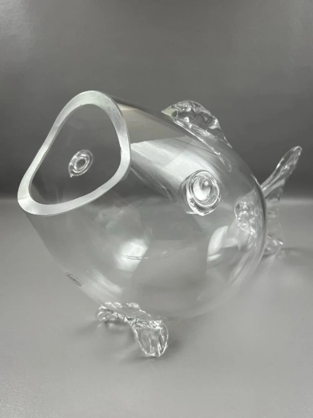 Home Essentials Clear Glass Fish Bowl Vase Large Coastal Beach Decor